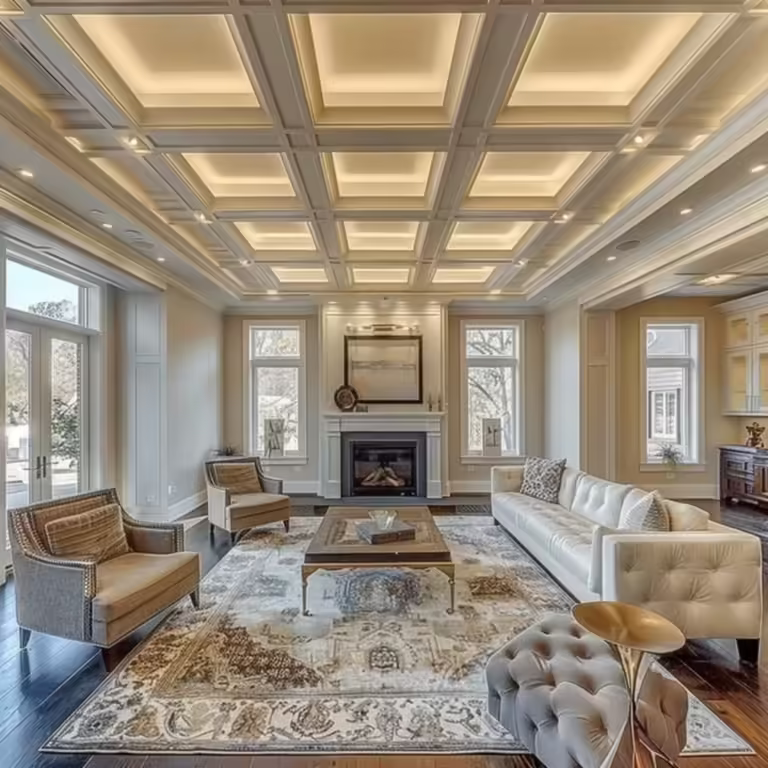 Contemporary Coffered Ceiling Designs